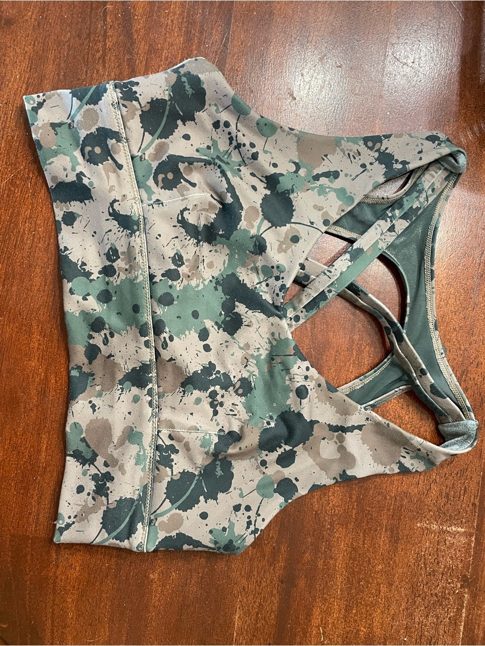 Born Primitive Camo Splatter Sports Bra